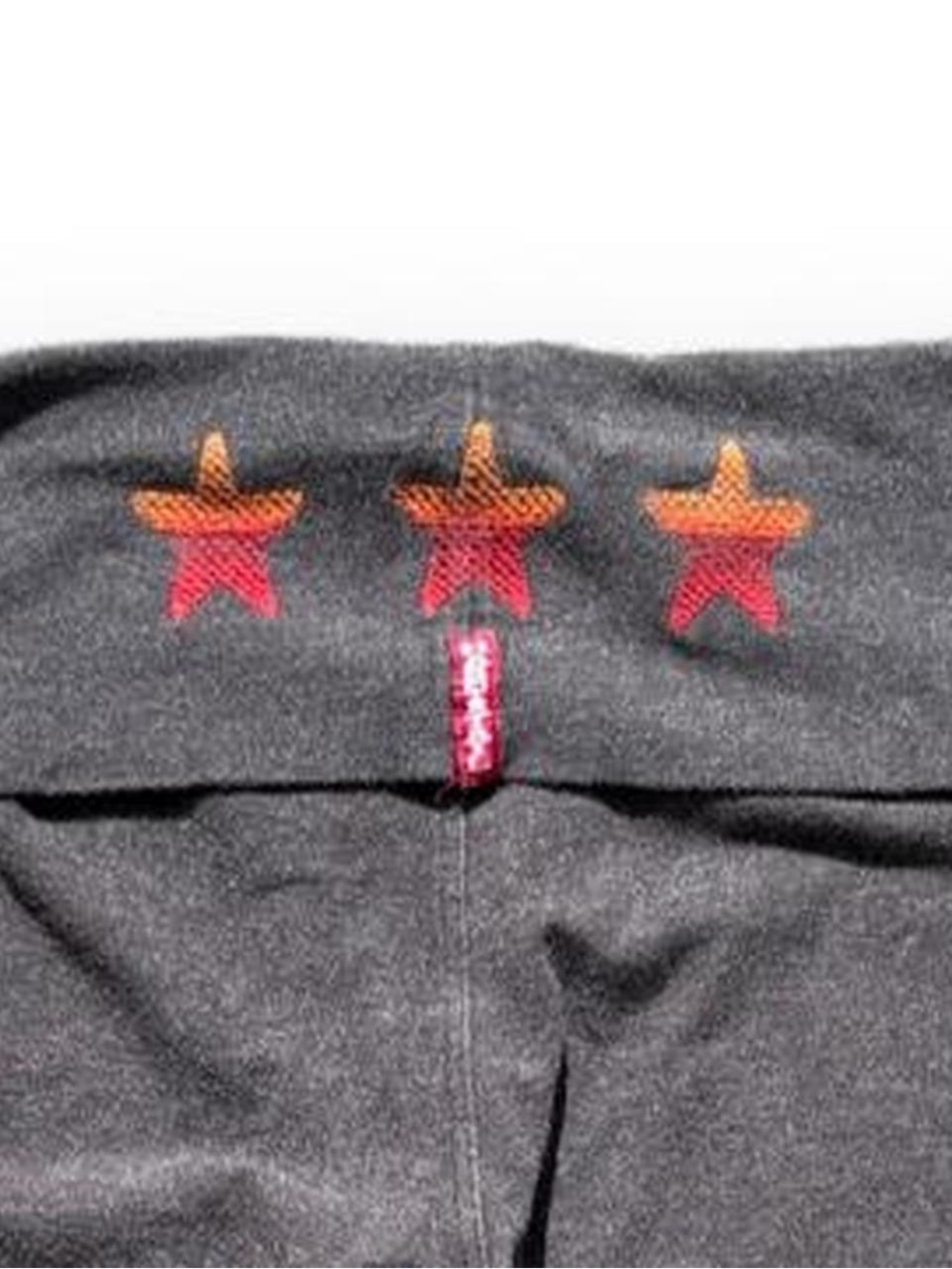Y2K Hard Tail Star embroidery fold over legging shorts